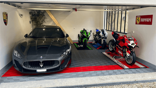 Motorcycle Mat - Motorcycle Garage Mat - Motorcycle Pit Mat