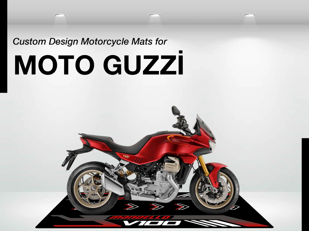 Designed Motorcycle Garage Pit Mat for Moto Guzzi