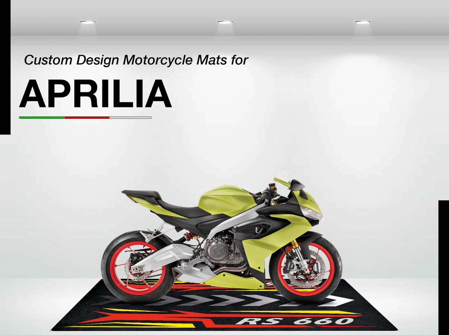 Designed Motorcycle Mat for Aprilia - Motorcycle Pit Mat