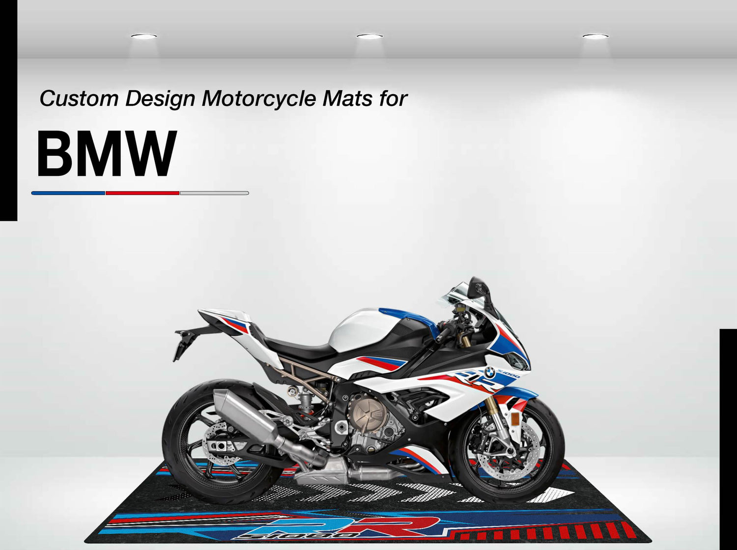 Designed Motorcycle Mat for BMW - Motorcycle Pit Mat