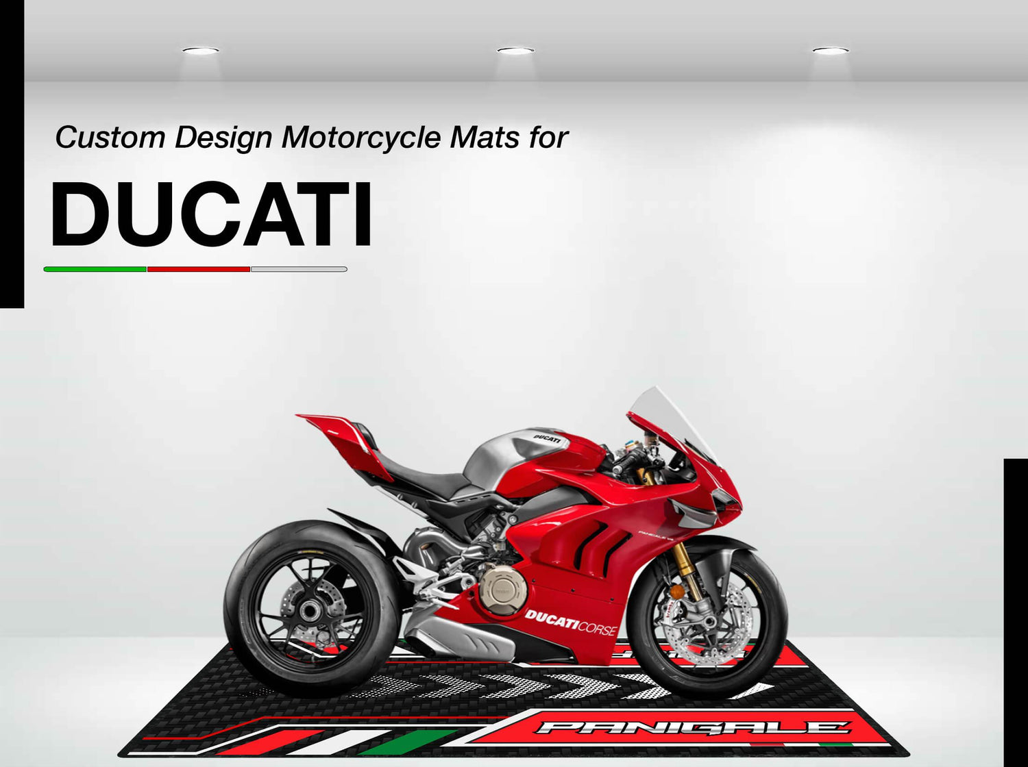 Designed Motorcycle Mat for Ducati - Motorcycle Pit Mat