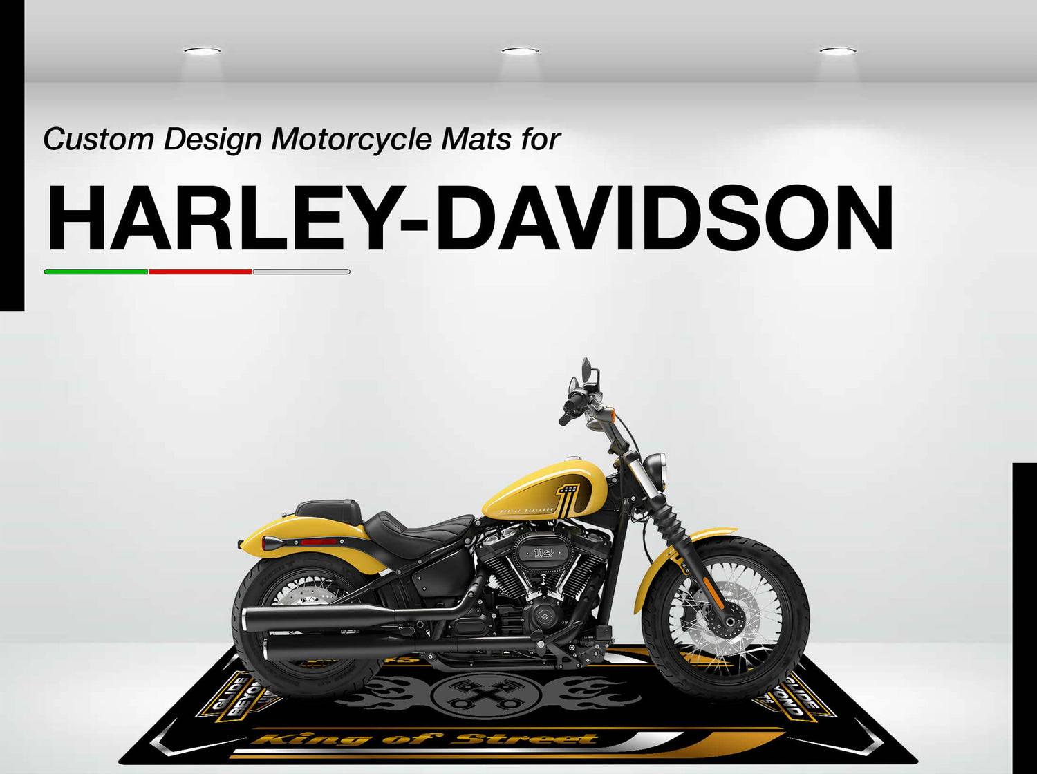 Designed Motorcycle Mat for Harley Davidson - Motorcycle Pit Mat