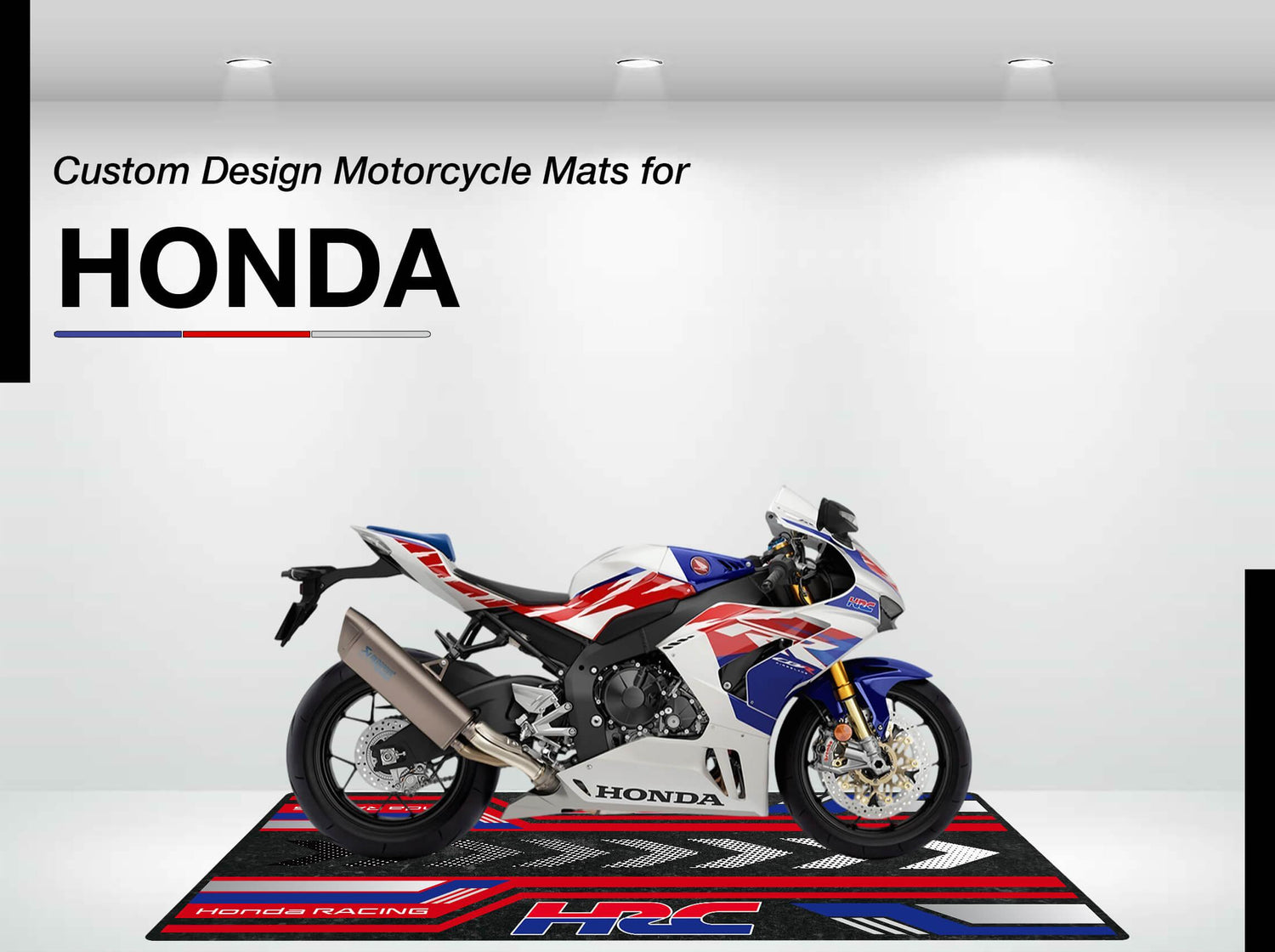 Designed Motorcycle Mat for Honda - Motorcycle Pit Mat