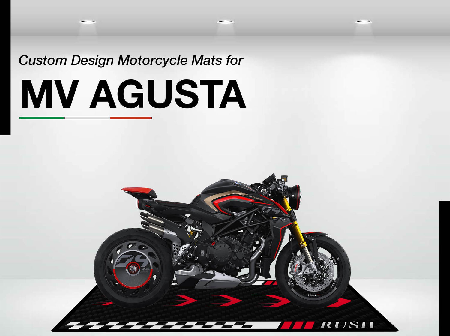 Designed Motorcycle Mat for Mv Agusta - Motorcycle Pit Mat