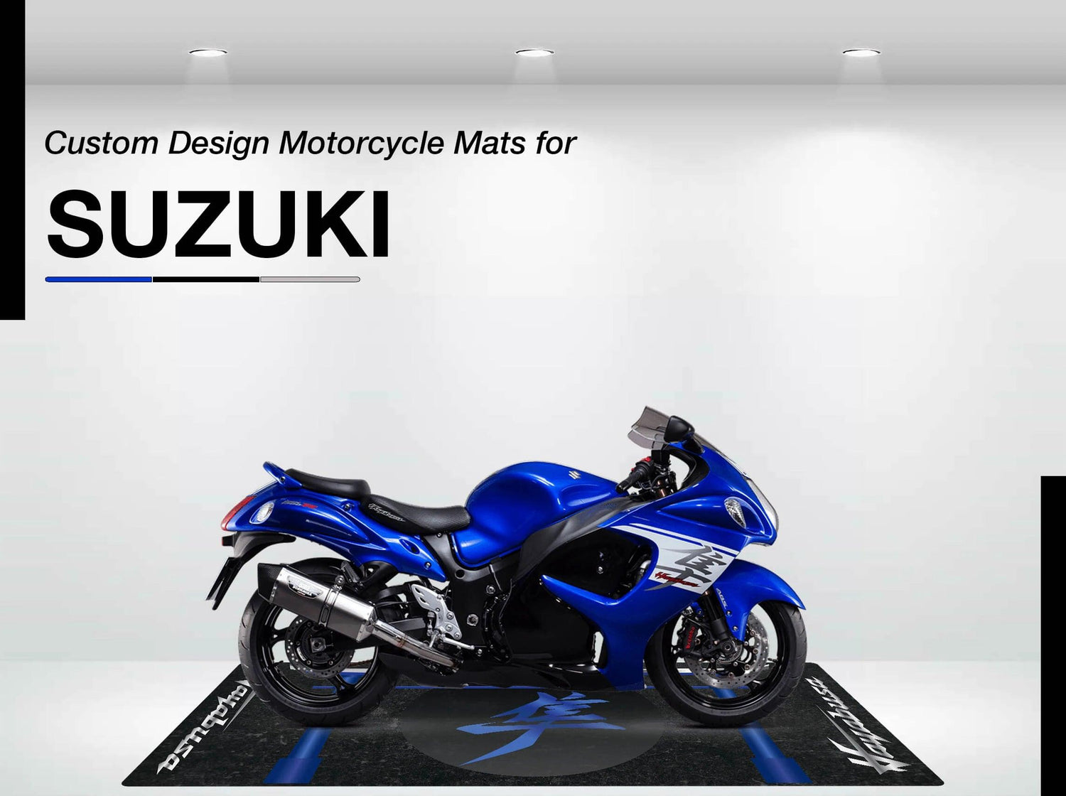 Designed Motorcycle Mat for Suzuki - Motorcycle Pit Mat