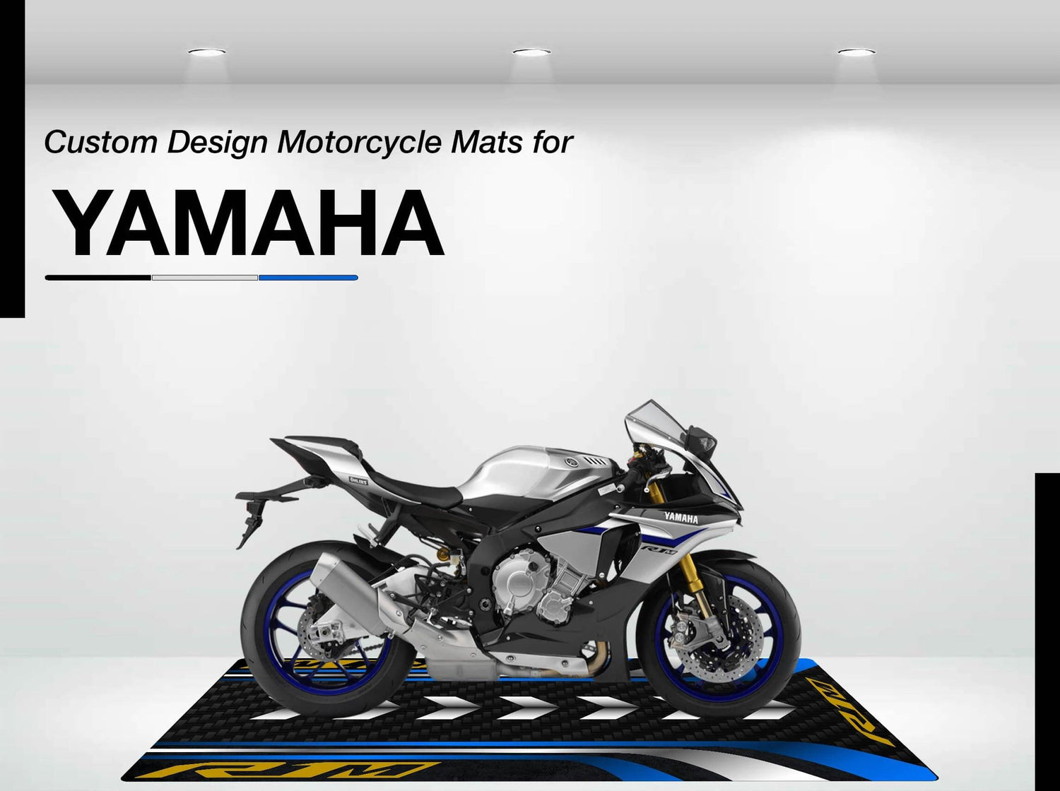 Designed Motorcycle Mat for Yamaha - Motorcycle Pit Mat