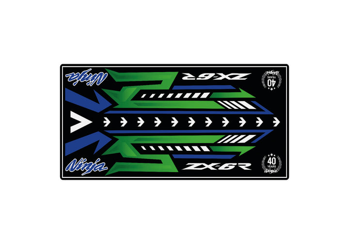 Motorcycle Mat for Ninja ZX-6R 40th Anniversary