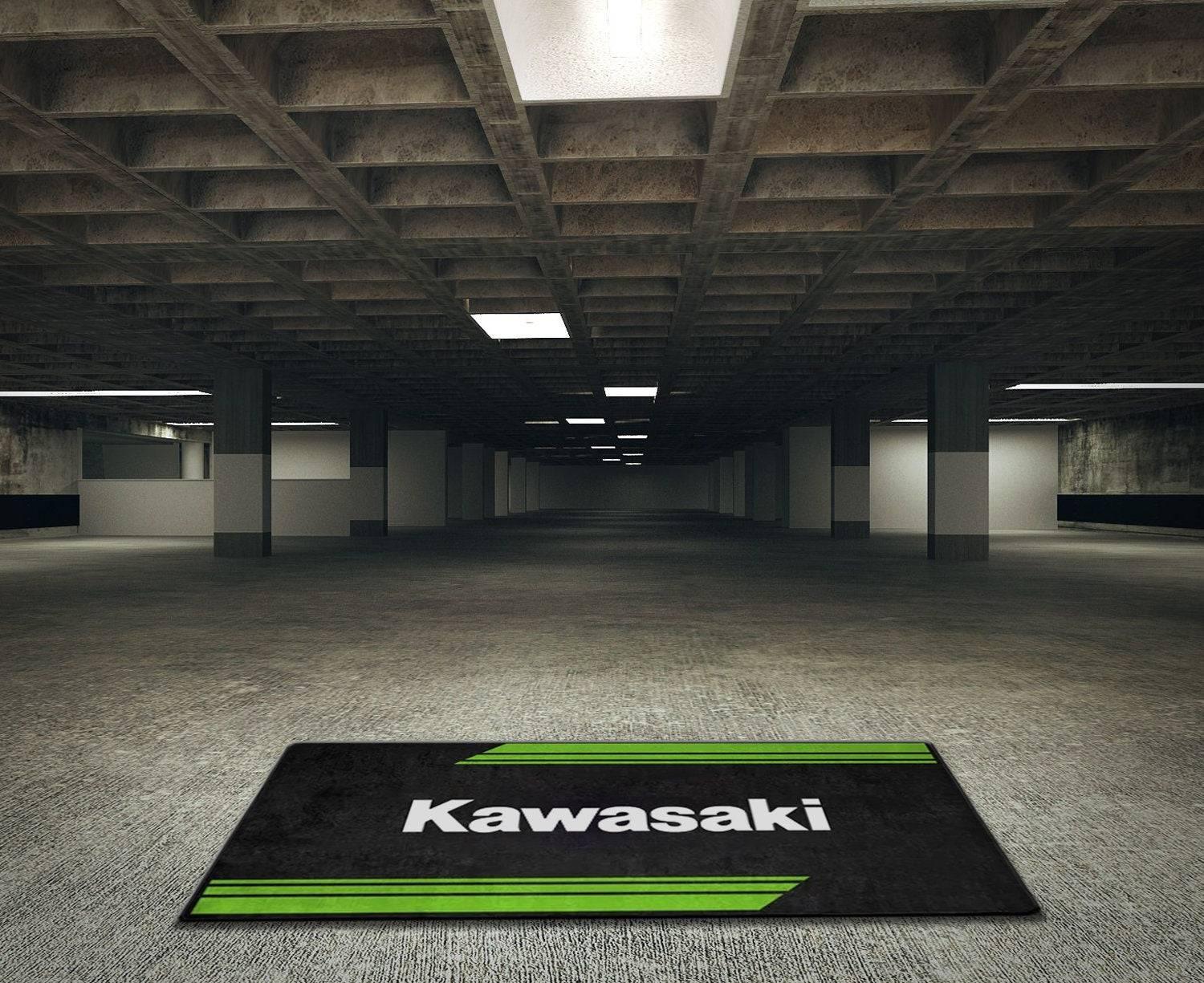 Motorcycle Mat for Kawasaki - Motorcycle Pit Mat