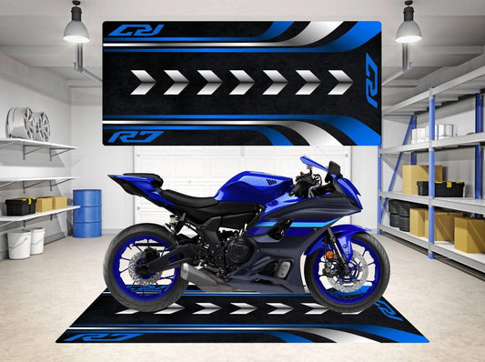 Motorcycle Mat for Yamaha R7 - Motorcycle Pit Mat