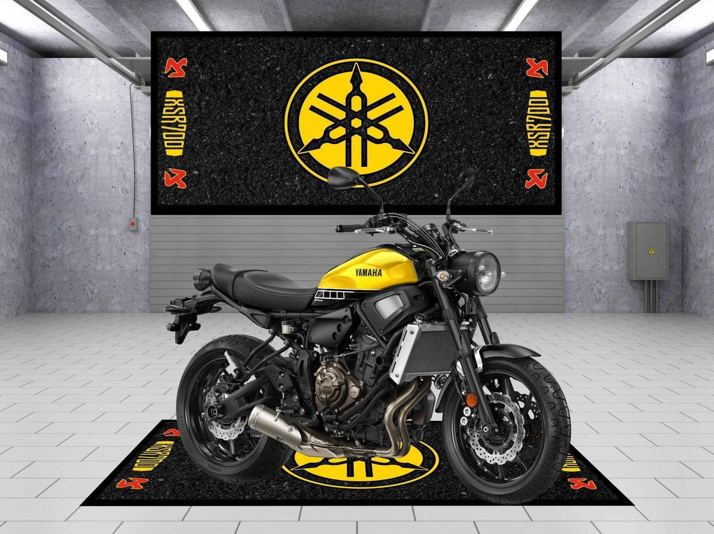 Motorcycle Mat for Yamaha XSR 700 - Motorcycle Pit Mat