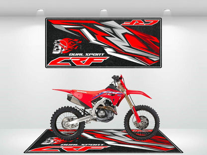 Motorcycle Mat for Honda CRF - Motorcycle Pit Mat