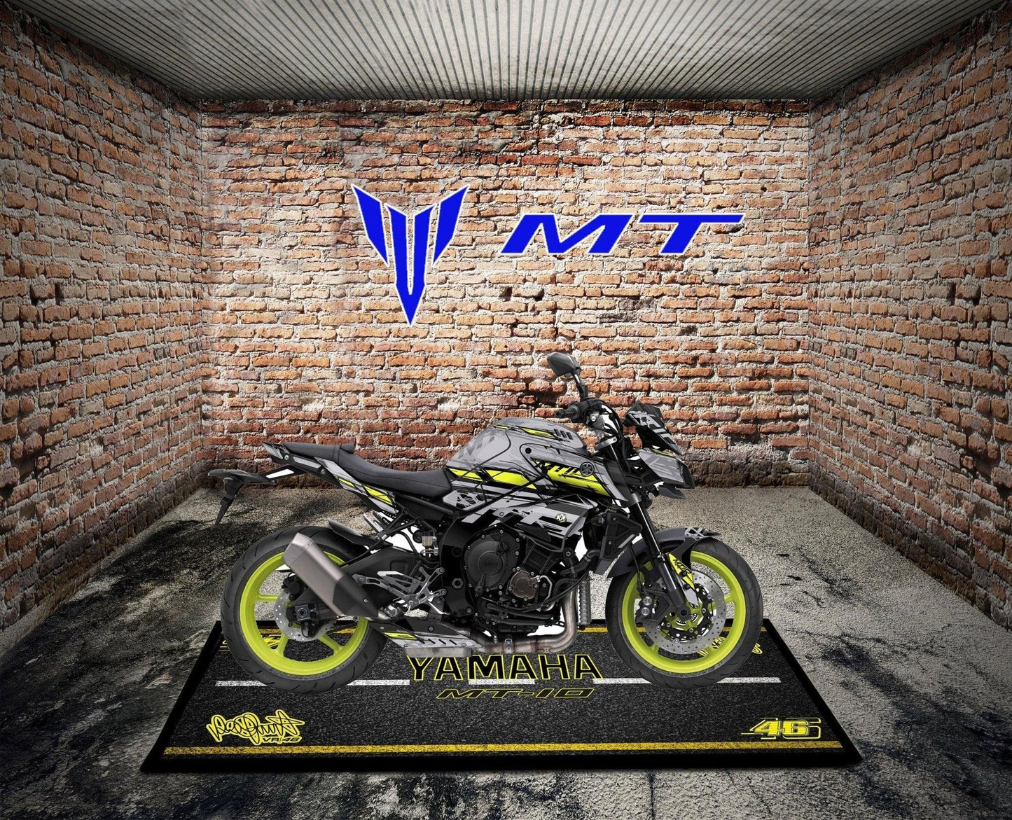 Motorcycle Mat for Yamaha - Motorcycle Pit Mat