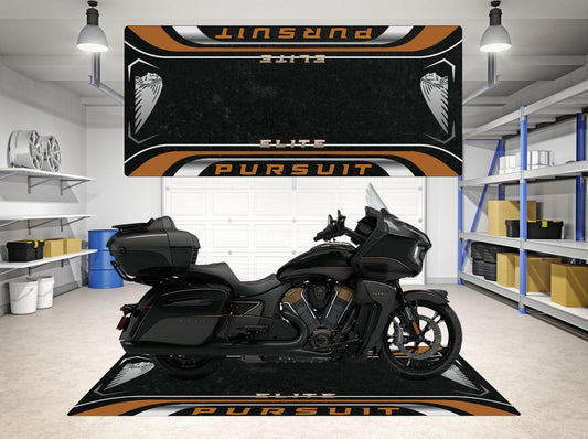 Motorcycle Mat for Indian Pursuit Elite - Motorcycle Pit Mat