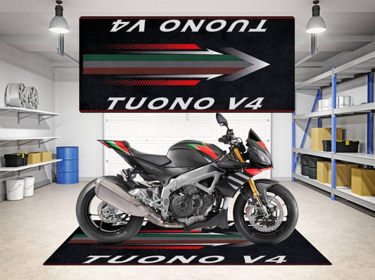 Motorcycle Mat for Tuono V4 - Motorcycle Pit Mat