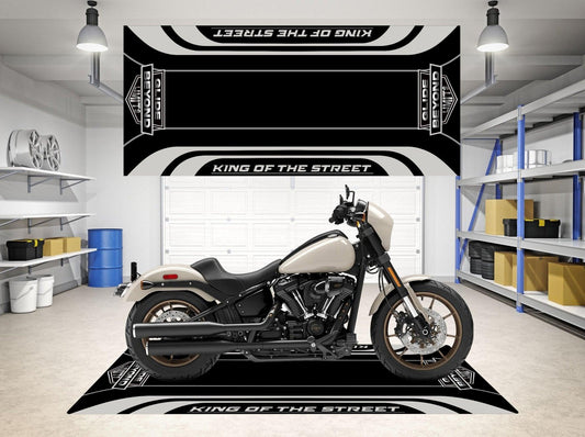 Motorcycle Mat for Harley King of the Street - Motorcycle Pit Mat