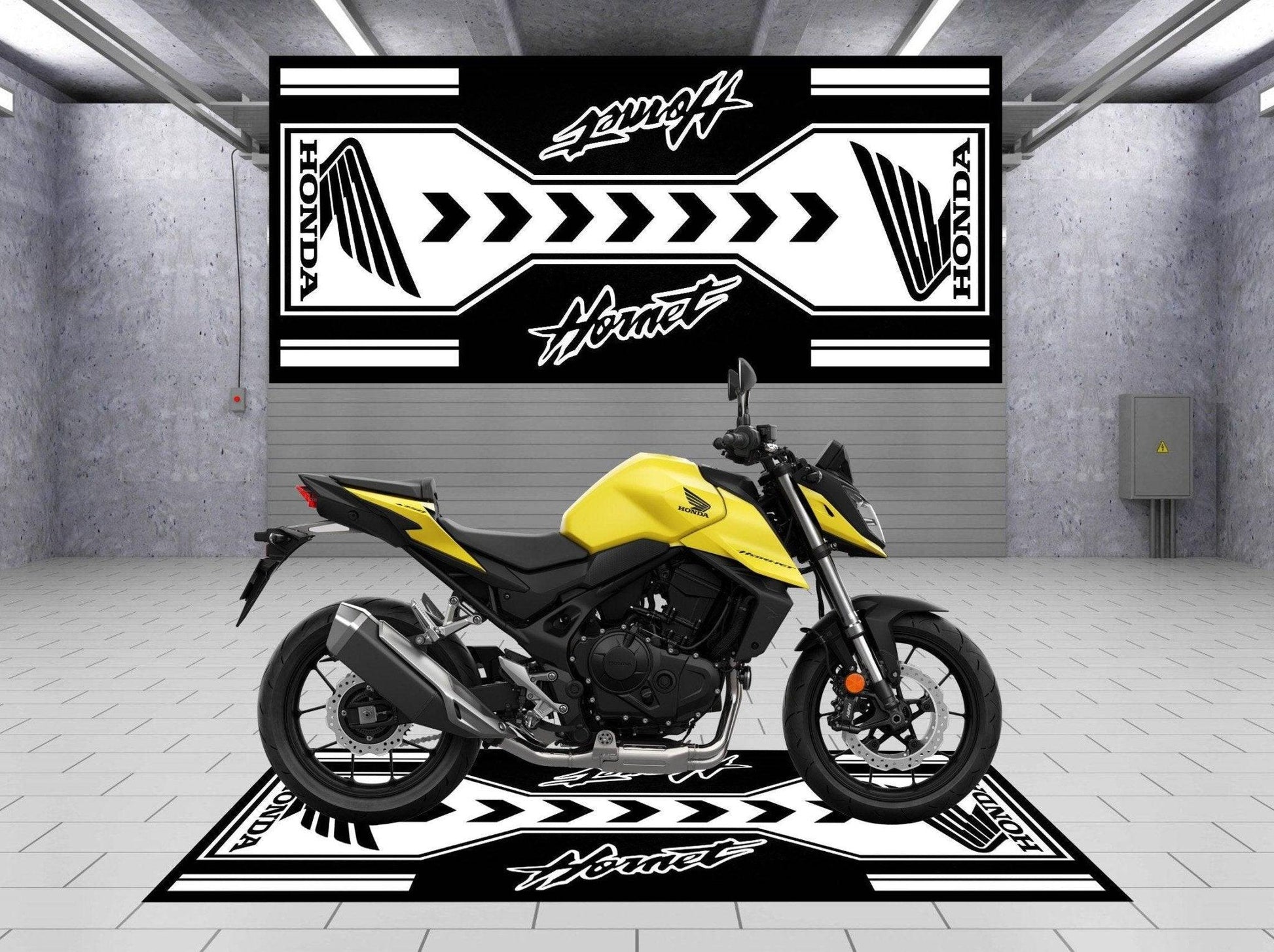 Motorcycle Mat for Honda Hornet - Motorcycle Pit Mat