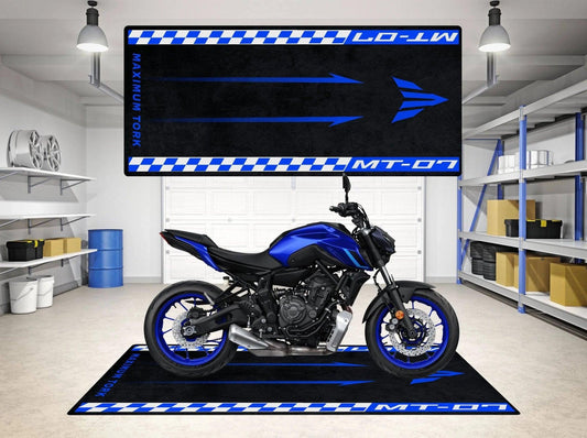 Motorcycle Mat for Yamaha MT-07 - Motorcycle Pit Mat