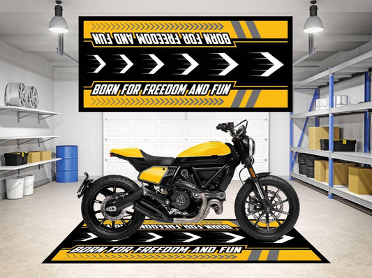 Motorcycle Mat for Scrambler - Motorcycle Pit Mat