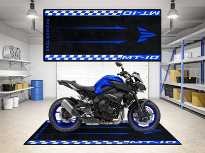 Motorcycle Mat for Yamaha MT-10 - Motorcycle Pit Mat