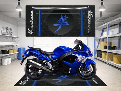 Motorcycle Mat for Suzuki Hayabusa - Motorcycle Pit Mat