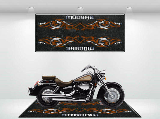 Motorcycle Mat for Honda Shadow II - Motorcycle Pit Mat