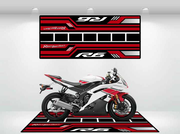 Motorcycle Mat for Yamaha R6 50th Anniversary