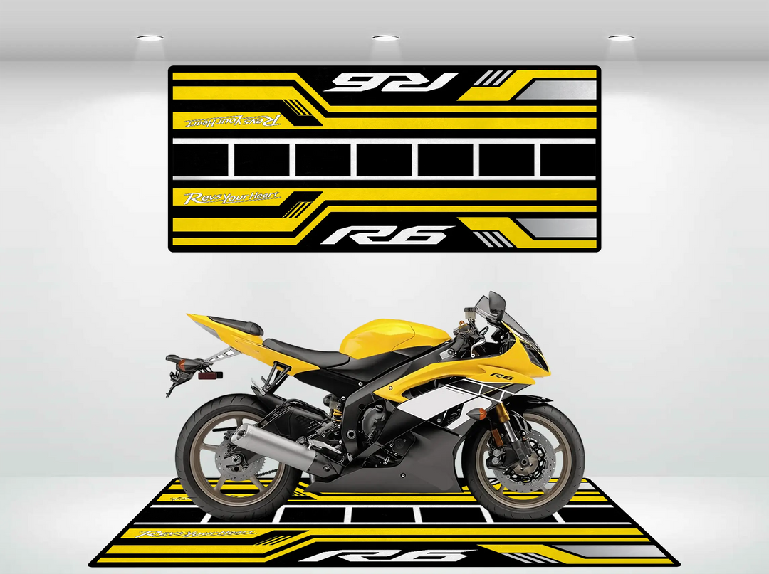 Motorcycle Mat for Yamaha R6 50th Anniversary