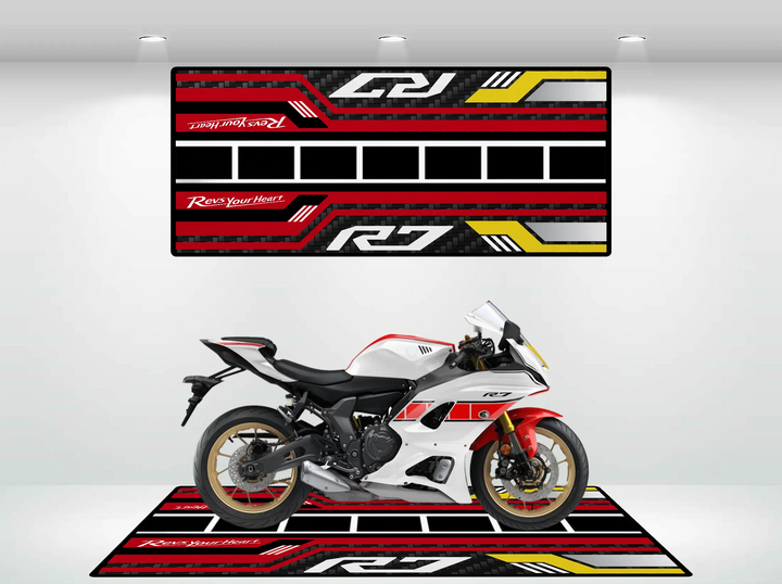 Motorcycle Mat for Yamaha R7 60th